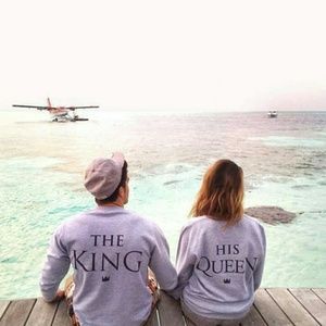 THE KING AND HIS QUEEN COUPLES SWEATSHIRTS